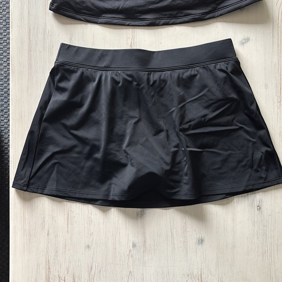 NWT! L.L.Bean Currants Square Neck Tankini Top w/ Swim Skort Bottom Size 6 Reg - Picture 5 of 14